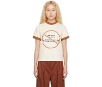 Off-White & Orange 'Toxic Masculinity' Ringer T-Shirt