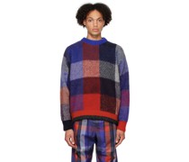 Blue & Red Check Sweater