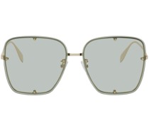 Gold Oversized Titan Sunglasses