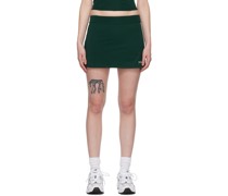 Green New Serif Court Skirt