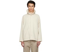 Beige Shawl Collar Jacket