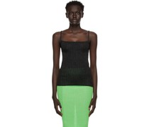 Black Square Neck Tank Top