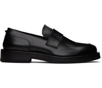 Black Rockstud Essential Loafers
