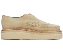 Beige George Cox Leather Lace-Ups