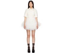 Off-White Paneled Minidress