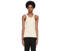 Yellow Curved Compact Tank Top