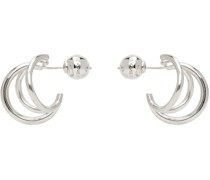 Silver Triple Stellar Earrings