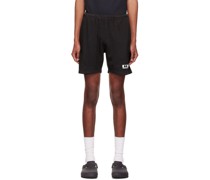 Black Cotton Shorts