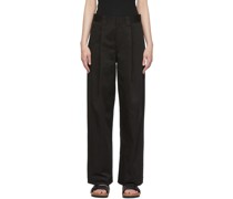 Black Full Break Trousers