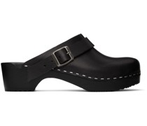 SSENSE Exclusive Black Swedish Hasbeens Edition Clogs