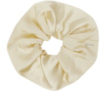 Off-White Elegant Scrunchie