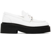 White Piercing Loafers