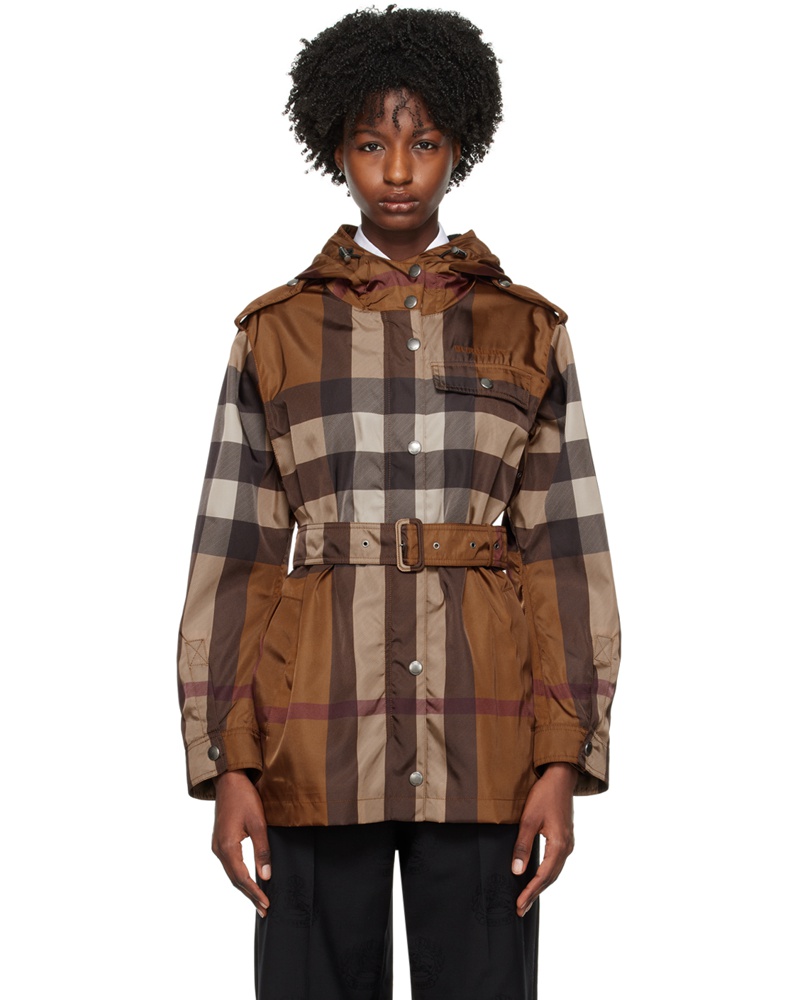 Burberry Damen Brown Check Jacket