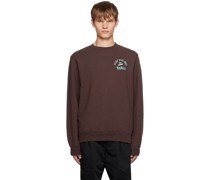 Brown Printed Sweatshirt