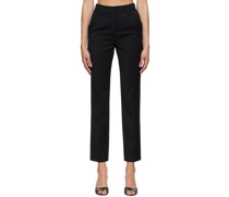 Black Slim-Fit Trousers