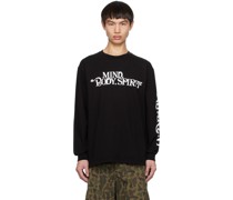 Black 'Mind Body Spirit' Long Sleeve T-Shirt