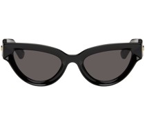 Black Sharp Cat-Eye Sunglasses