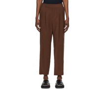 SSENSE Exclusive Brown Easy Trousers