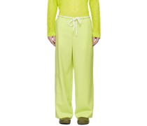 Green Super Loose Trousers