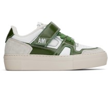 Green & White Ami Arcade Sneakers