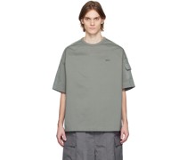 Khaki Paneled T-Shirt