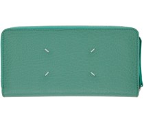 Green Four Stitches Wallet
