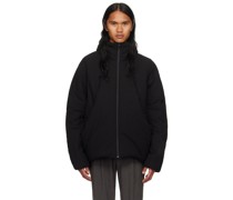 Black Funnel Neck Jacket