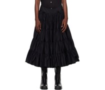 Black Chetti Midi Skirt