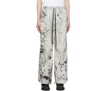 Gray Printed Trousers
