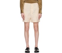 Beige Finx Shorts