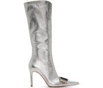 Silver Buckle Boots