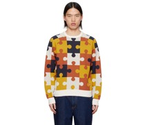 Orange Camo Puzzle Sweater