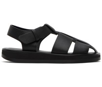 Black Fisherman Sandals