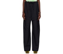 Navy Herb Trousers