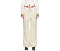 Off-White Loose Tailored Trousers