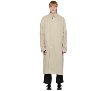 Beige Peached Trench Coat