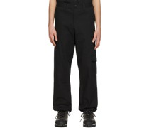 Black Military I Know Cargo Pants