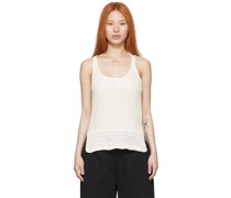White Cotton Tank Top