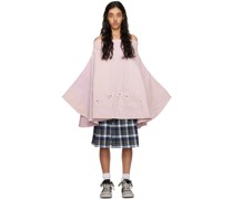 SSENSE Exclusive Pink Sweaterponcho Denim Jacket