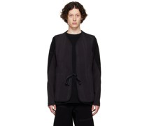 Black Recycled Nylon Vest
