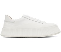 White Vulcanized Sneakers