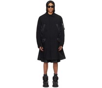 Black Paneled Coat