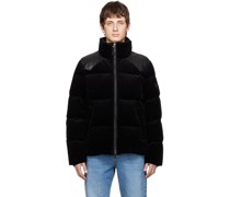 Black Corduroy Down Jacket