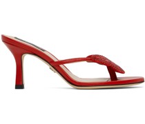 Red Butterfly Thong Sandals