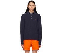 Navy Embroidered Polo