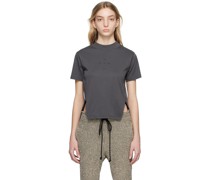 Black Front Split T-Shirt