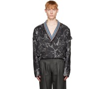 Black Valakas Bomber Jacket