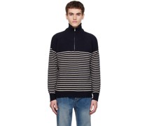 Navy Striped Sweater