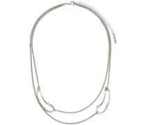 Silver Safety Chain Necklace