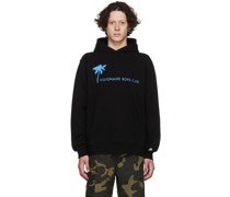 Black Printed Hoodie